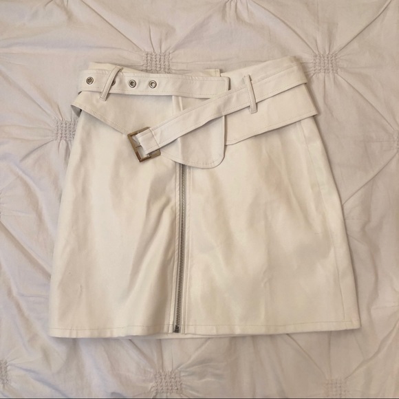 Tiger Mist Leather Mini Skirt - Picture 3 of 8